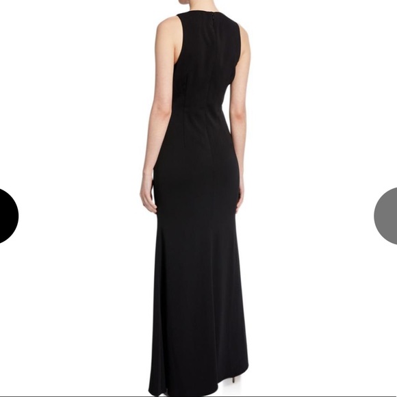 NWOT Carmen Marc Valvo Infusion Ruffle Front Gown - Picture 2 of 5